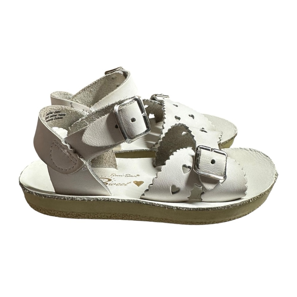 Salt Water Sandals by Hoy White Kids Sandals - Picture 3 of 6